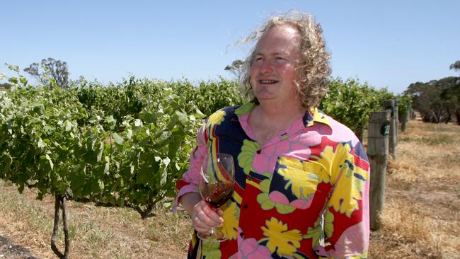 d'Arenberg chief winemaker Chester Osborne in the McLaren Vale vineyards.