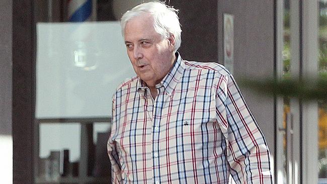 Clive Palmer at Broadbeach on the Gold Coast. Picture: Mega Agency