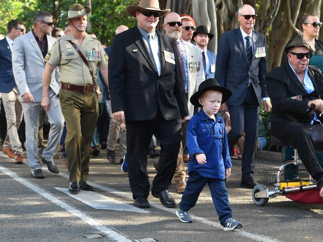 Anzac Day 2025. Strand parade in Townsville. Picture: Evan Morgan