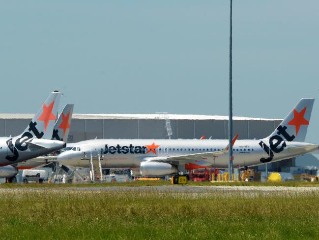 A teen has attempted to take a gun on to a commercial Jetstar flight at Avalon Airport. Picture: Andrew Henshaw