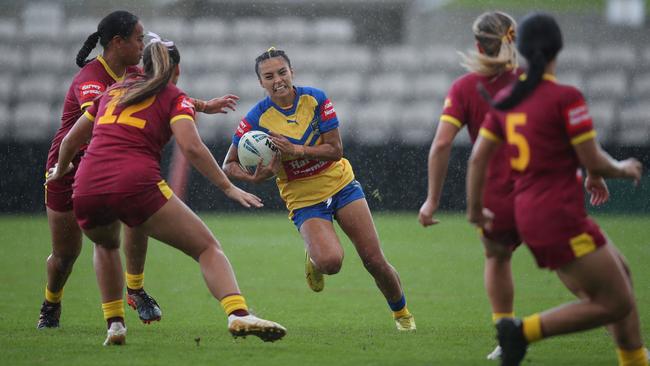 Yasmine Baker on the burst. Picture: Bryden Sharp