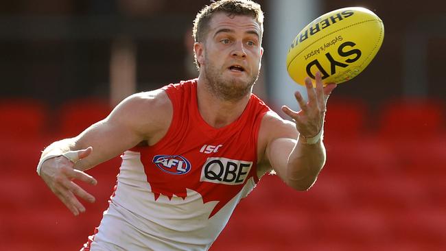 Tom Papley was wasteful in front of goal for Sydney. Picture: Michael Klein