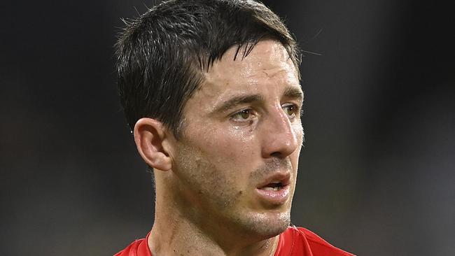 TOWNSVILLE, AUSTRALIA - MAY 13: Ben Hunt of the Dragons loduring the round 11 NRL match between North Queensland Cowboys and St George Illawarra Dragons at Qld Country Bank Stadium on May 13, 2023 in Townsville, Australia. (Photo by Ian Hitchcock/Getty Images)