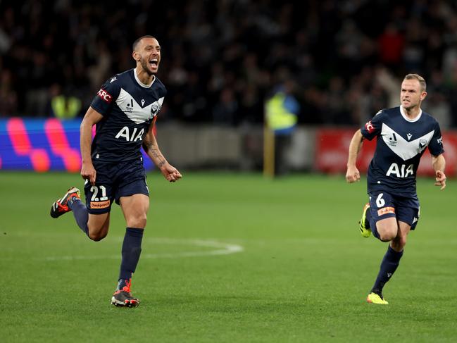 An all-time classic Melbourne derby. Picture: Getty Images