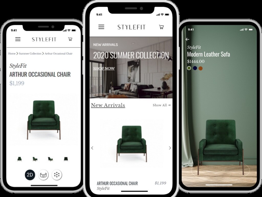 Augmented reality has taken years of development to look convincing enough for shoppers. Picture: Supplied by StyleFit
