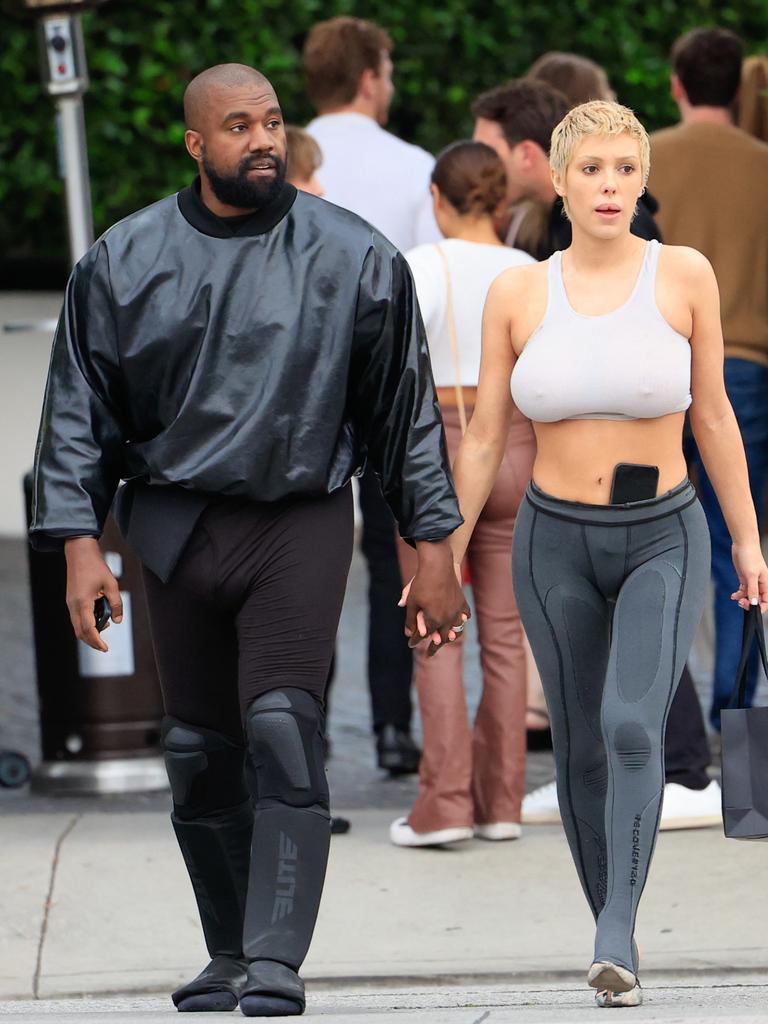 The rapper and his new wife have caused a stir with their controversial outfits. Picture: Rachpoot/Bauer-Griffin/GC Images