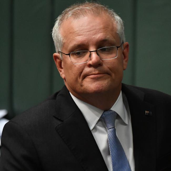 Prime Minister Scott Morrison during Question Time in the House of Representatives at Parliament House on March 24, 2021 in Canberra, Australia. (Photo by Sam Mooy/Getty Images)