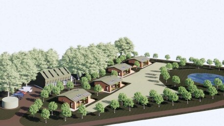 The total area of the Currency Creek property is 1.285 hectares and will soon feature tourist accommodation cabins, a vegetable garden and a horticultural shed. Picture: Supplied