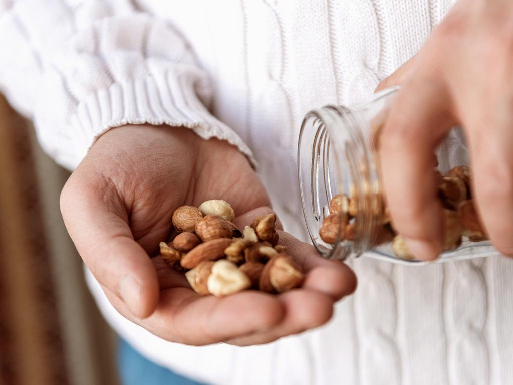 Raw or dry roasted nuts are a great snack to boost healthy fats.