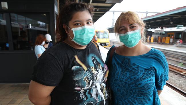 Loreto Sanchez and her daughter Ivy, 17. Picture: David Swift.