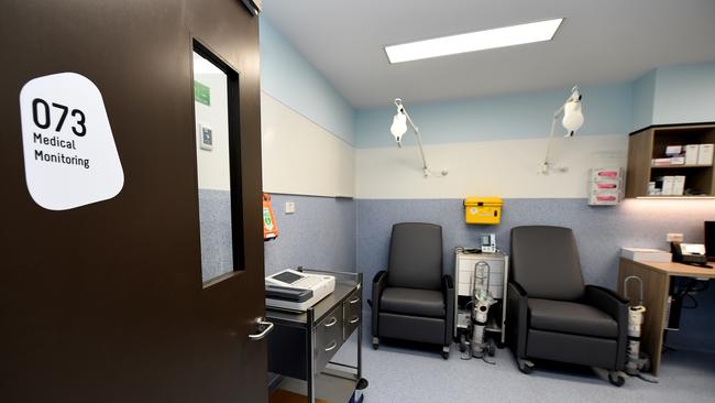 Medical monitoring room at the clinic. Picture: Nicole Garmston