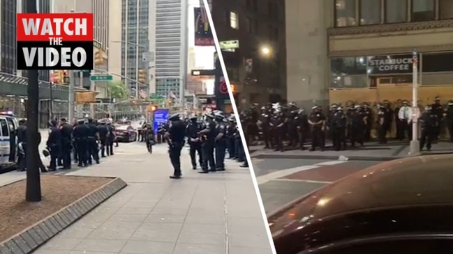 George Floyd protests: Sarah Blake reporting from Manhattan while protesters loot stores