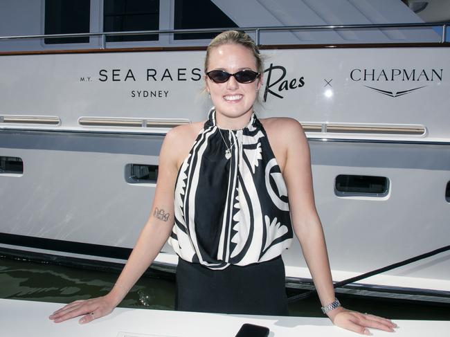 Ellie Curtis at the Sanctuary Cove Boat Show. Picture: Glenn Campbell