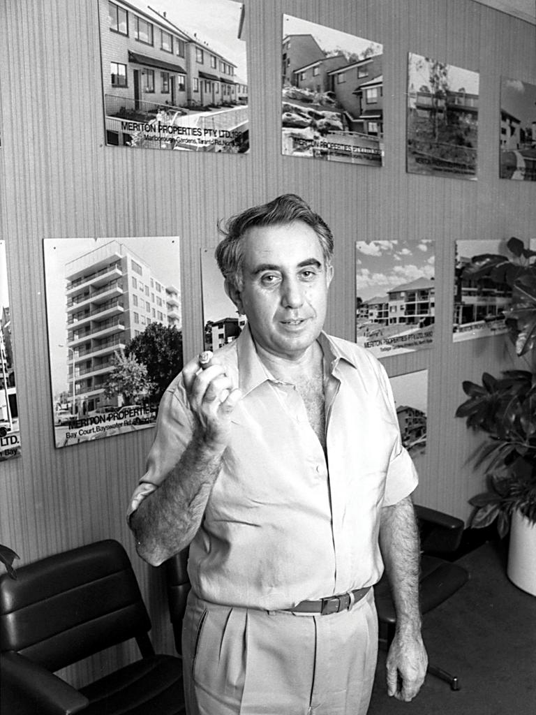 Harry Triguboff in Sydney on April 8, 1982. Picture: Ross Willis for The SMH