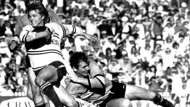 Rogers thinks Holmes can eclipse his dad Steve Rogers in Cronulla’s history of greats.