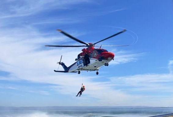 Two men and a child, 7, were rescued off Caloundra after a dramatic six-hour search which has left the little boy fighting for his life in hospital. Picture: Contributed