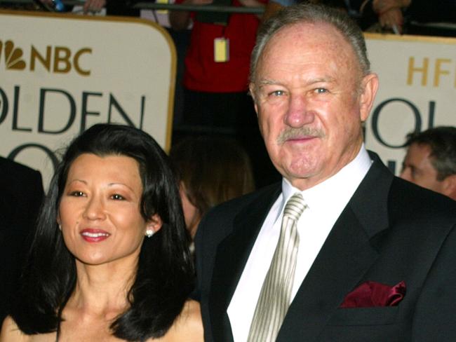 Gene Hackman & wife Betsy Arakawa during The 60th Annual Golden Globe Awards - Arrivals at The Beverly Hilton Hotel in Beverly Hills, California, United States. (Photo by Jeffrey Mayer/WireImage)