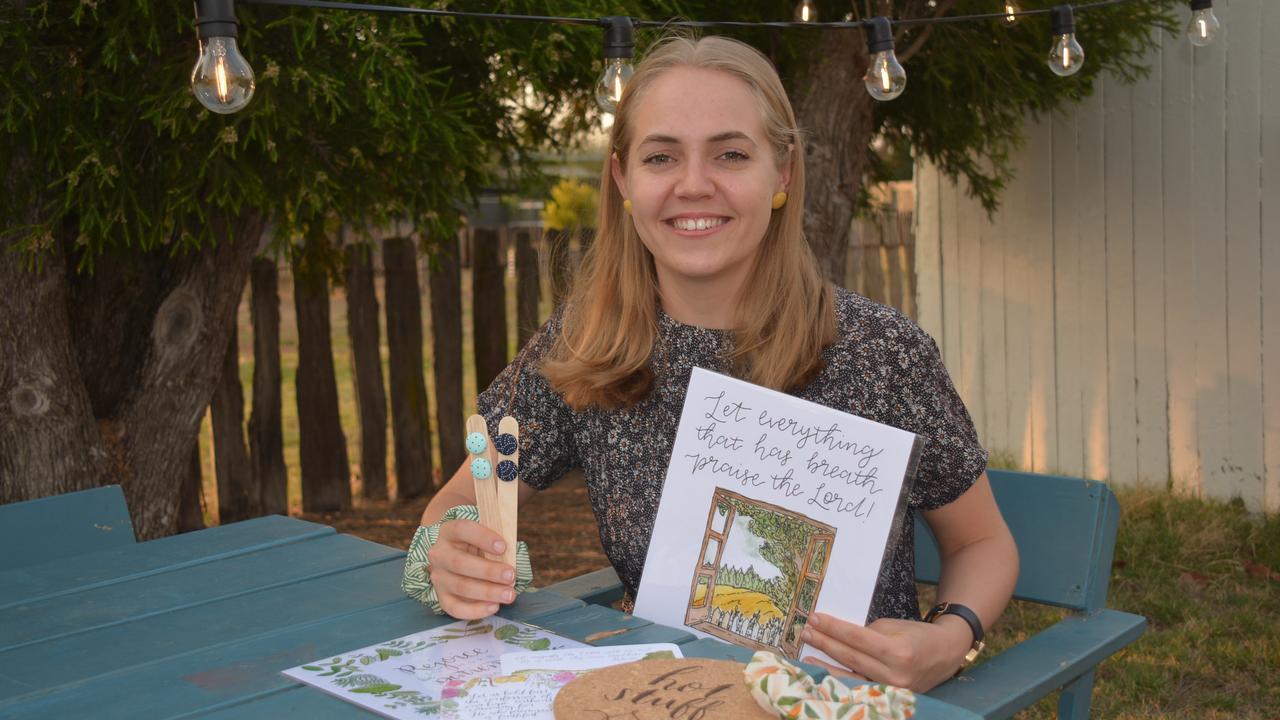 GREATER GIFTS: Emmy Cooper sells earrings, pot mats and prints to raise money to support Compassion children in the Philippines. Photo: Jessica McGrath