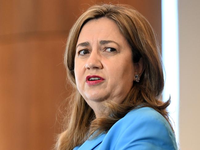 Premier Annastacia Palaszczuk yesterday. Picture: Dan Peled/NCA NewsWire