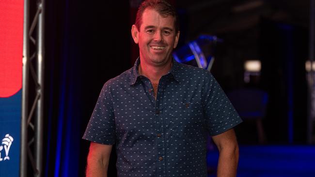 Noir De Rue trainer Jason Manning at the 2023 Darwin Cup barrier draw. Picture: Pema Tamang Pakhrin