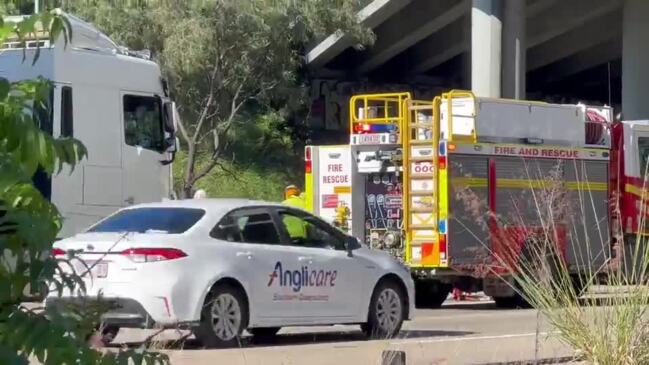 WATCH: Cop car totalled in M1 crash