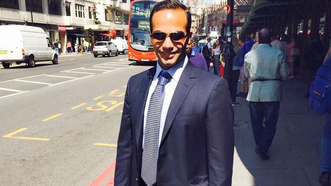 George Papadopoulos in London. Picture: AFP