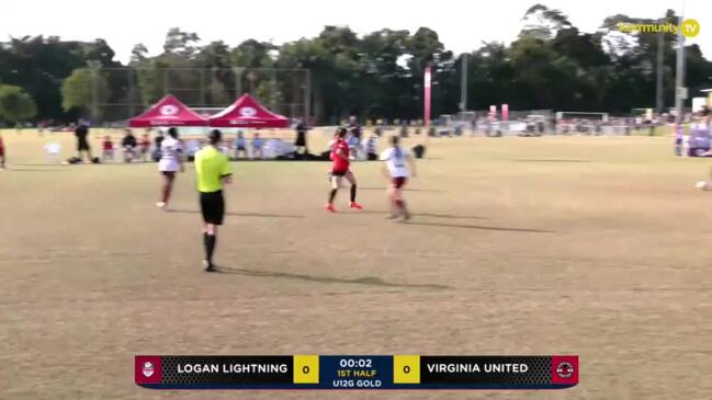Replay: Logan Lightning v Virginia United (U12 girls gold cup) - Football Queensland Junior Cup Day 2