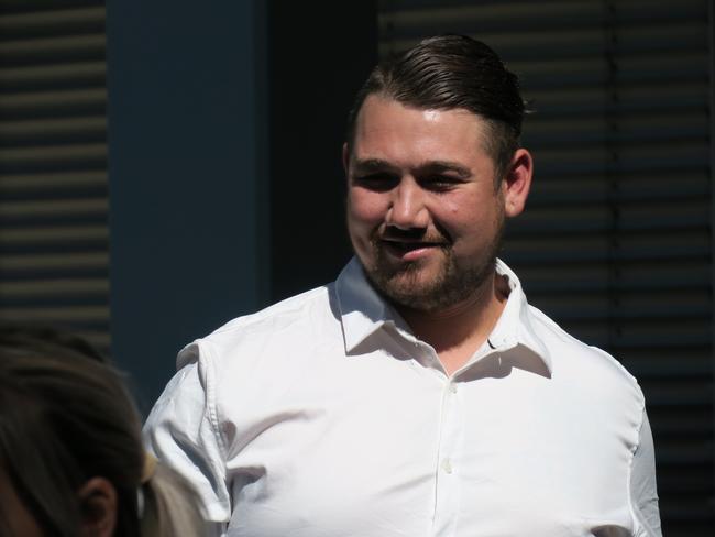 Codie Hay, 27, of Killarney Vale, leaving Gosford District Court. Picture: Richard Noone