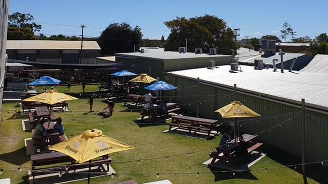 The new beer garden at Commercial Hotel in Clermont. Picture: Commercial Hotel