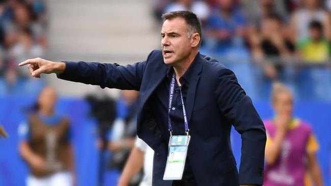 Matildas coach Ante Milicic in Montpellier. Picture: AFP