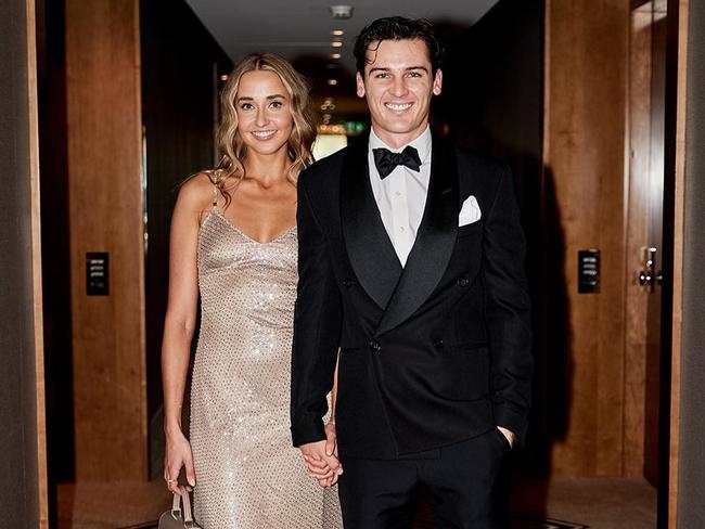 AFL Port Power star Connor Rozee and Maisie Packer. Picture: Instagram