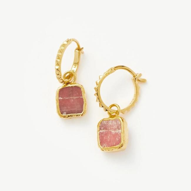 Missoma mini pyramid charm hoop earringsShop now for $196