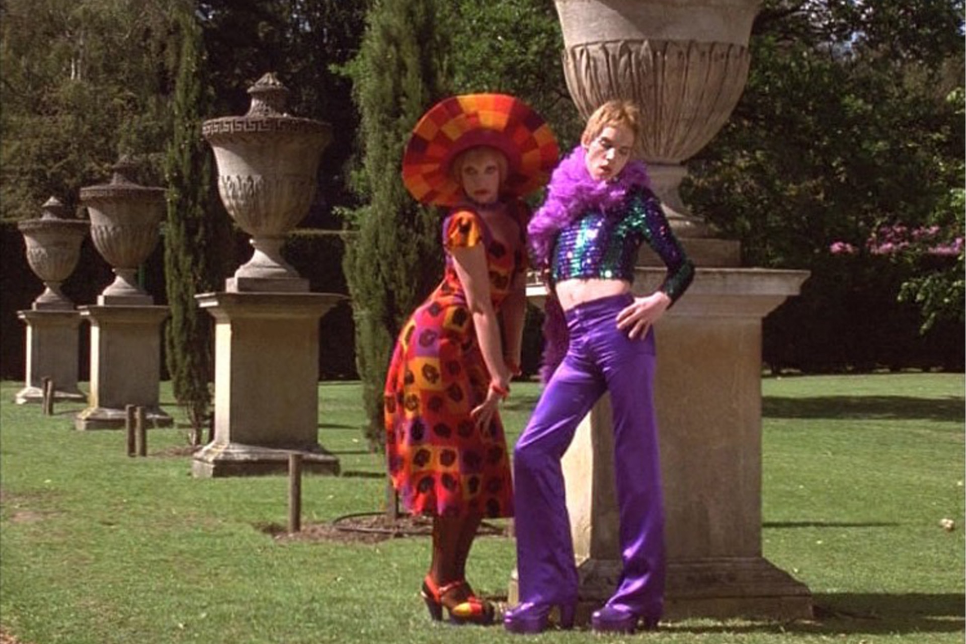 <p><em>Image credit: Miramax</em></p><h3><em>Velvet Goldmine </em>(1998)</h3><p>This stylish, chaotic cinematic ode to glam rock stars Jonathan Rhys Meyers as the wild musician Brian Slade, a character loosely based on David Bowie, and Ewan McGregor as his counterpart Curt Wild, loosely based off of Iggy Pop. The film follows Christian Bale as Arthur, a gay journalist trying to track down the now-reclusive Slade for a story, while flashbacks to Slade and Wild&rsquo;s past tell the story of their rise and fall in fame. &ldquo;When I saw the film I thought the best thing about it was the gay scenes. They were the only successful part of the film, frankly,&rdquo; Bowie himself once said when asked about the film. If that&rsquo;s not a gold star for this queer classic, what is?</p>