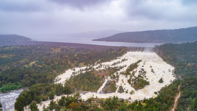 Water being released from Wyangala Dam into the Lachlan River. Picture: Farmpix Photography