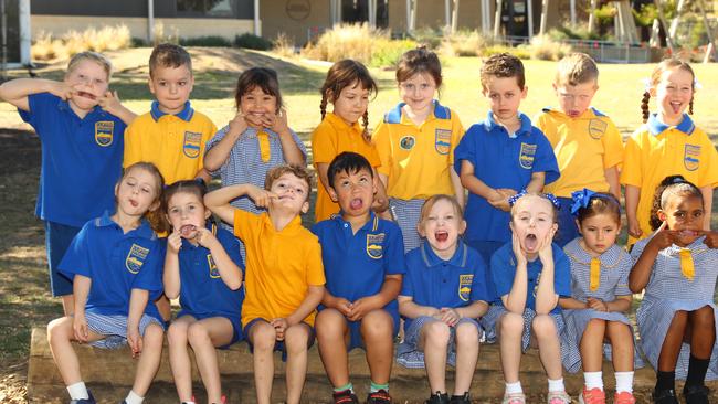 Clifton Springs Primary School 2025 Prep T front Dakota Dunstan, Marley Barrett, Jack Phippen, Patrick Carpenter, Harper Armstrong, Peyton Bellears, Elena Sandrk, Minette Elder. Back William Ritchie, Levi Rayment, Milena Kulevska, Makani Bazart, Amelie McAlley, Mason Pettellek, Toby Furst, Lottie Chisholm
