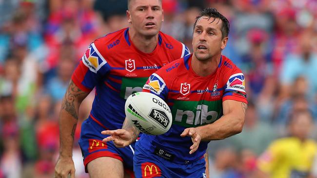 Mitchell Pearce was impressed by his side’s intensity. (Photo by Tony Feder/Getty Images)