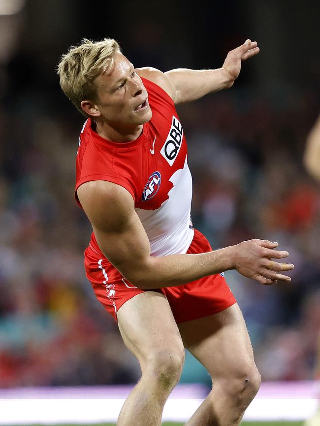 Isaac Heeney was allergic to the goals. Photo: Phil Hillyard.