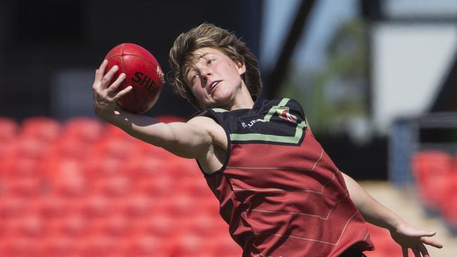 Stuartholme School v St Teresa's in the AFLQ Schools Cup SEQ finals at People First Stadium , Cararra.picture: Glenn Campbell