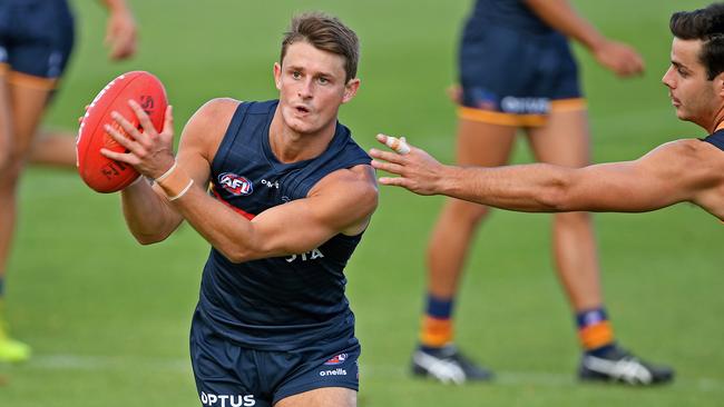 Matt Crouch trained strongly ahead of the clash against Port Adelaide on Sunday. Picture: Tom Huntley