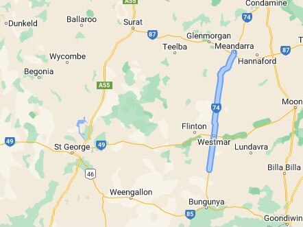 The location of a new space launch site in the Goondiwindi Region (Photo: Google Maps)