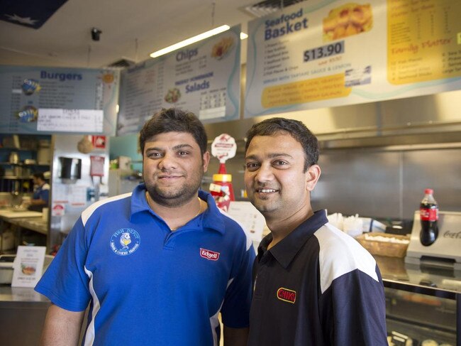 Warwick Fish Depot owners Nelly Bhatt (L) and Atul Sakhiya (R) (Photo: Nev Madsen)