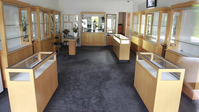 A look inside the now empty imp jewellery in Toorak. Picture: David Crosling