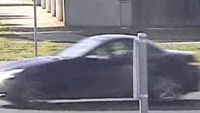 The Mercedes spotted in CCTV footage. Picture: AAP Image/Victoria Police