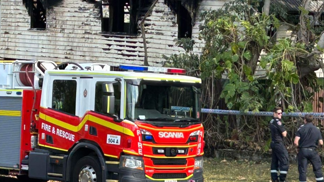 The home at Amelia St was fully ablaze when emergency services arrived at the scene.