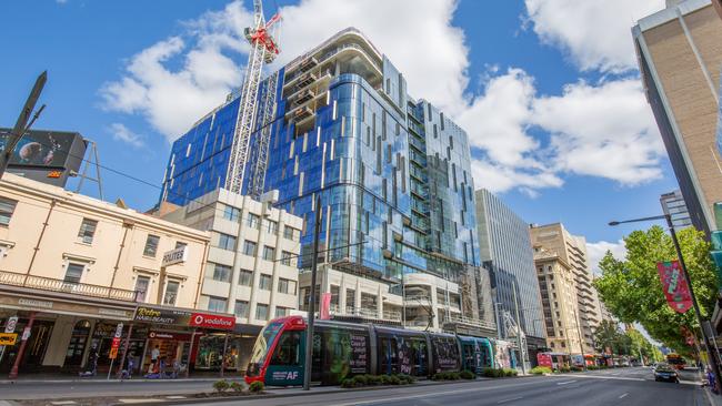 Charter Hall’s $450m development at 60 King William St. Picture: Ben Clark