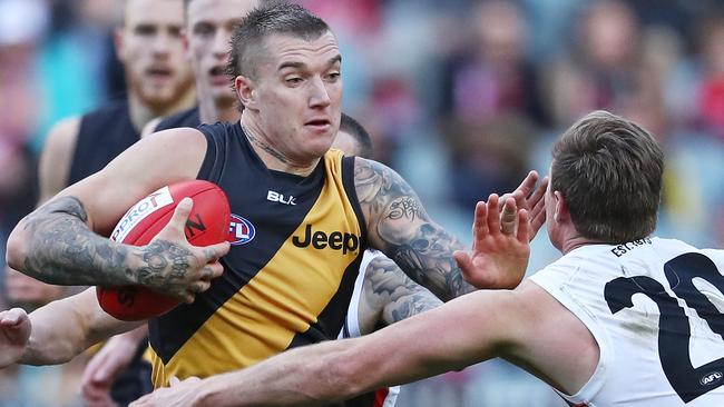 Dustin Martin in action last year. Picture: Getty Images