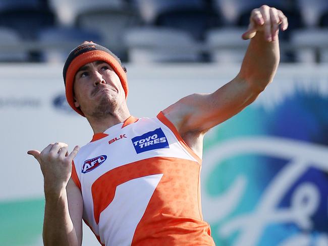 Jeremy Cameron. Greater Western Sydney training on Simonds Stadium. Picture: Peter Ristevski