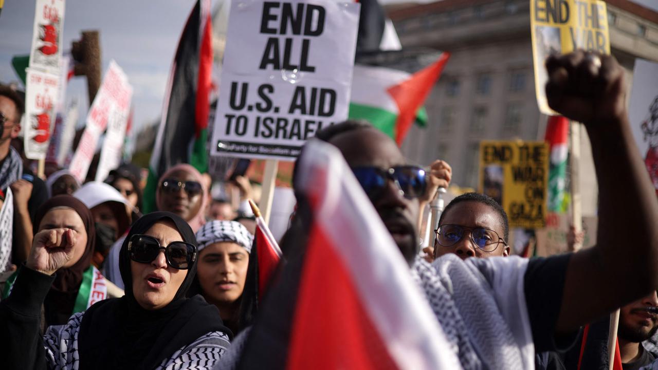 Macklemore speaks at Washington DC pro-Palestinian rally | news.com.au ...