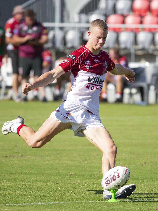 Dolphins Meninga Cup winger Ethan Staunton. Picture: Renae Droop