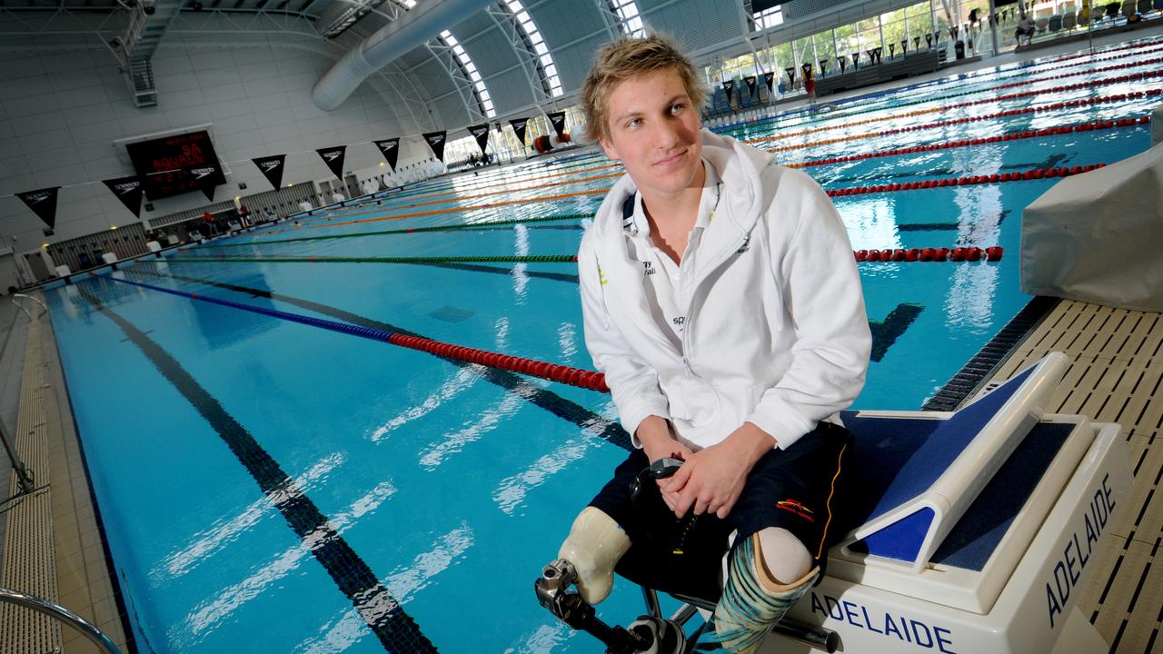 Para-swimmer Jesse Aungles won gold at the Comm Games.